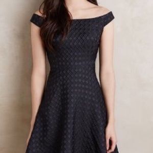Moulinette Soeurs Off-the-Shoulder Cocktail Dress